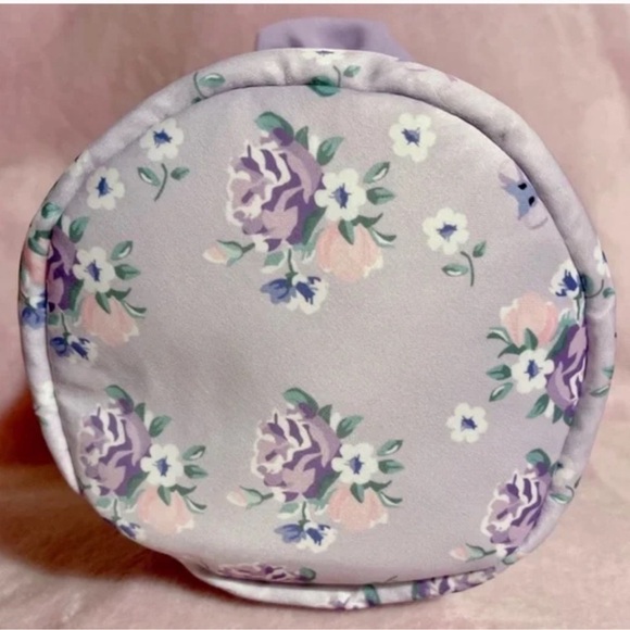 Sanrio Kuromi Round Floral Lavender Vanity Pouch Bag - Picture 8 of 8